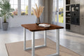 #nussbaumfarben #80x80 #u-gestellsilber