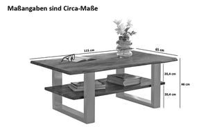 #akazienussbaumfarben #115x65 #u-gestellsilber