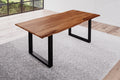 #teakfarben #180x90 #u-gestellschwarz
