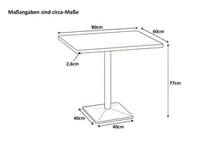 #mangonaturfarben #80x60 #säulen-gestelleckigschwarz