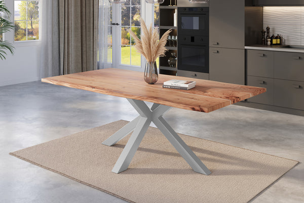 #naturfarben #180x90 #spider-gestellsilber