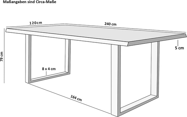 #naturfarben #240x120 #u-gestellschwarz