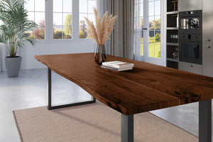 #nussbaumfarben #300x100 #u-gestellschwarz