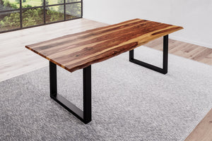 #naturfarbenlackiert #220x100 #u-gestellschwarz