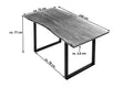 #naturfarben #140x75 #u-gestellschwarz