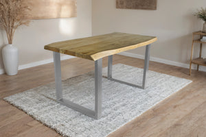 #eichenfarben #120x80 #u-gestellsilber