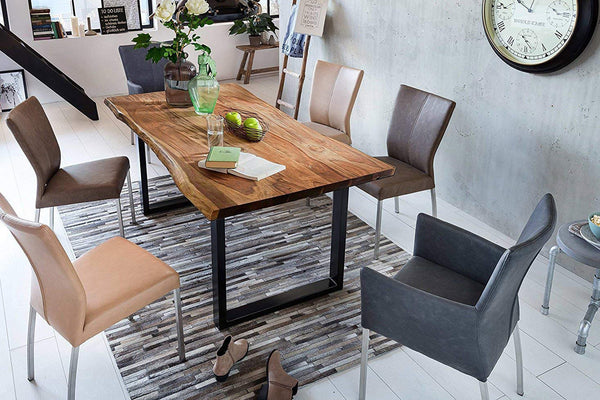 #nussbaumfarben #240x100 #u-gestellschwarz