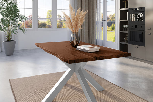 #nussbaumfarben #120x80 #spider-gestellsilber