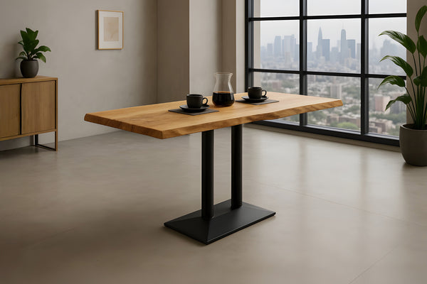 #mangonaturfarben #120x60 #säulen-gestellschwarz