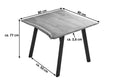 #naturfarben #80x80 #vierfuß-gestellschwarz