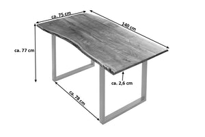 #naturfarben #140x75 #u-gestellsilber