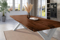 #nussbaumfarben #260x100 #x-gestellsilber