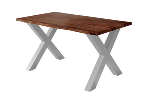 #nussbaumfarben #140x80 #x-gestellsilber