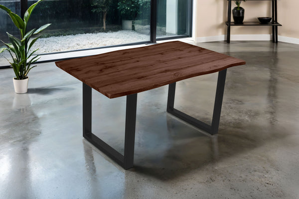 #nussbaumfarben #160x85 #u-gestellschwarz