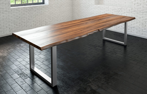 #nussbaumfarben #320x100 #u-gestellsilber