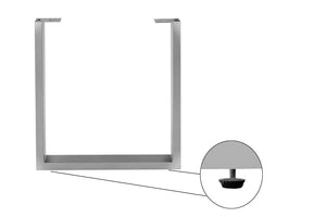 #nussbaumfarben #260x100 #u-gestellsilber