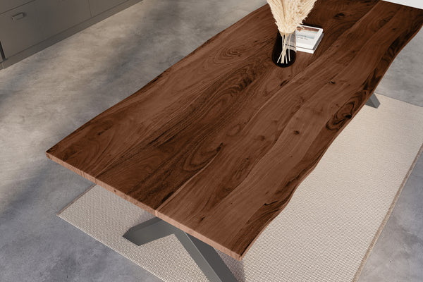 #nussbaumfarben #280x100 #x-gestellschwarz