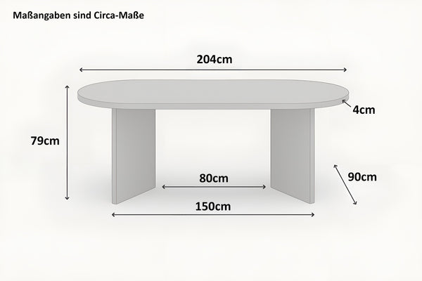#holzschwarze-optik #204x90