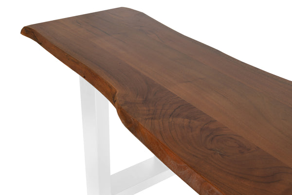 #nussbaumfarben #220cm #u-gestellweiß
