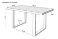 #mangoroughfarben #140x80 #u-gestellsilber