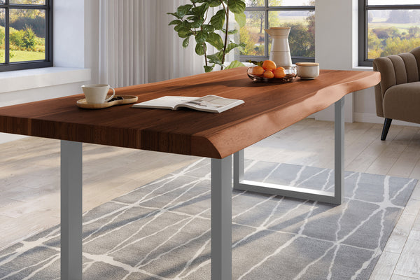 #nussbaumfarben #240x120 #u-gestellsilber
