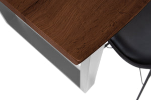 #nussbaumfarben #140x80 #u-gestellsilber