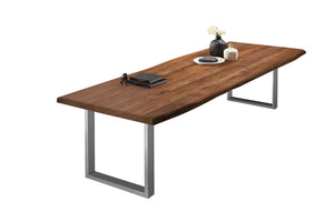 #nussbaumfarben #260x120 #u-gestellsilber