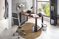 #nussbaumfarben #160x85 #u-gestellschwarz
