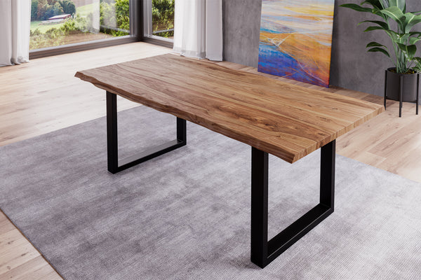 #sheeshamnaturfarben #200x100 #u-gestellschwarz