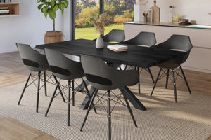 #holzgrau-optik #220x100 #spider-gestellschwarz