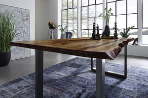 #nussbaumfarben #160x85 #u-gestellsilber