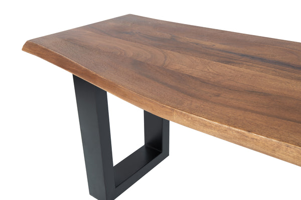 #nussbaumfarben #120cm #u-gestellschwarz