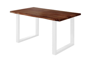 #nussbaumfarben #140x80 #u-gestellweiß