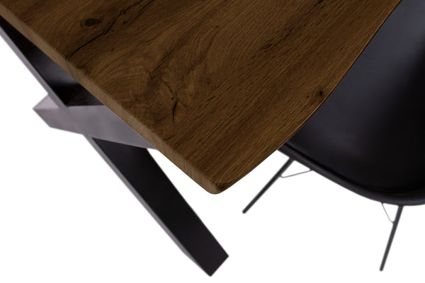 #nussbaumfarben #80x80 #x-gestellschwarz