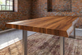#nussbaumfarben #260x100 #u-gestellsilber