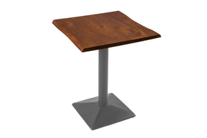 #akazienussbaumfarben #80x60 #säulen-gestelleckigsilber