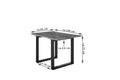 #nussbaumfarben #140x80 #u-gestellschwarz