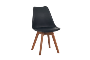 #holznussbaum-optik #140x80 #schalenstuhlschwarz