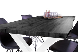 #graufarben #160x85 #x-gestellweiß