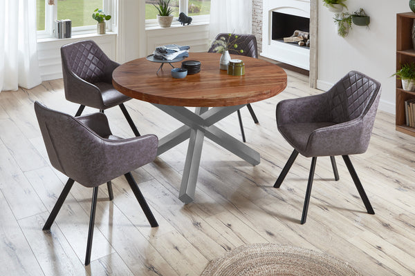 #nussbaumfarben #120cm #stern-gestellsilber