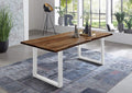 #nussbaumfarben #180x90 #u-gestellweiß