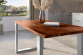 #nussbaumfarben #140x80 #u-gestellsilber