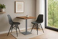 #akazienussbaumfarben #60x60 #säulen-gestelleckigsilber