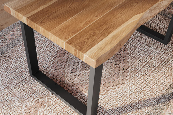 #akazienaturfarben #140x80 #u-gestellschwarz