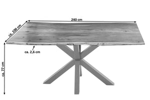 #naturfarben #240x100 #spider-gestellsilber