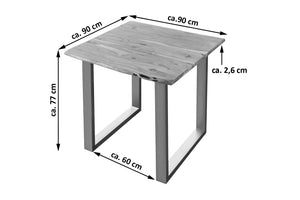 #naturfarben #80x80 #u-gestellsilber