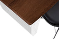 #nussbaumfarben #140x80 #u-gestellweiß