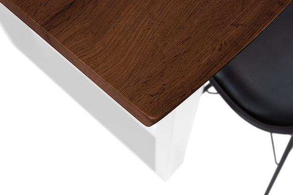 #nussbaumfarben #140x80 #u-gestellweiß