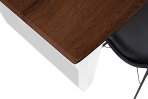 #nussbaumfarben #140x80 #u-gestellweiß