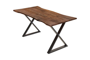 #nussbaumfarben #180x90 #x-gestellschwarz